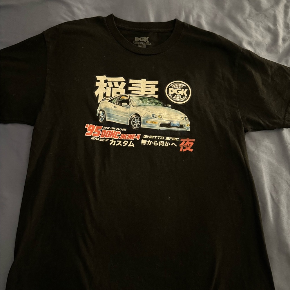 DGK Black Tee with Car Graphic